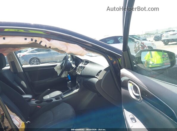 3N1AB7AP8KY431460 2019 NISSAN SENTRA Черный Вид салона спереди