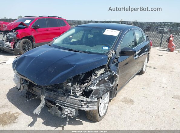 3N1AB7AP8KY431460 2019 NISSAN SENTRA Черный Передняя левая четверть