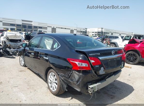 3N1AB7AP8KY431460 2019 NISSAN SENTRA Черный Задняя левая четверть
