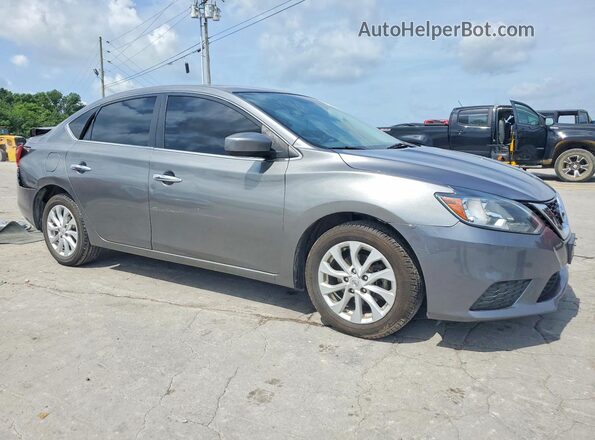 3N1AB7AP8KY432320 2019 NISSAN SENTRA Gray წინა მარჯვენა