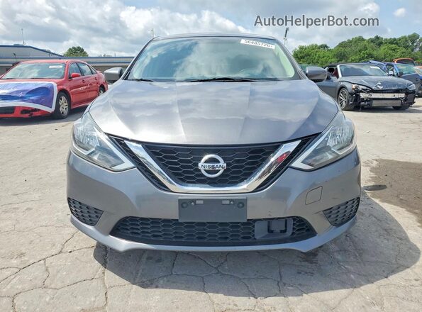 3N1AB7AP8KY432320 2019 NISSAN SENTRA Gray წინა ხედი