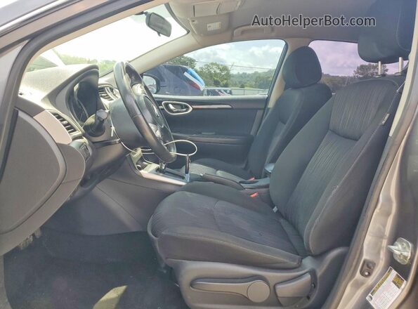 3N1AB7AP8KY432320 2019 NISSAN SENTRA Gray წინა სალონის ხედი