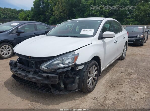 3N1AB7AP8KY442247 2019 NISSAN SENTRA White Front left
