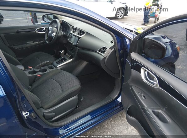 3N1AB7AP8KY445956 2019 NISSAN SENTRA Blue Vista interior delantera