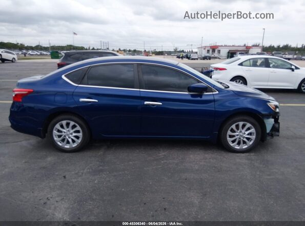 3N1AB7AP8KY445956 2019 NISSAN SENTRA Blue Vista interior de 360 grados