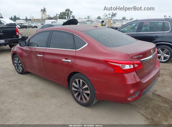 3N1AB7AP9GL655955 2016 NISSAN SENTRA Red უკანა მარცხენა