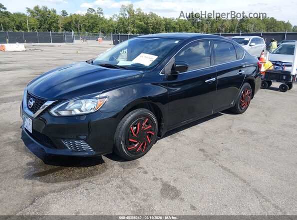 3N1AB7AP9GL663649 2016 NISSAN SENTRA Black Front left