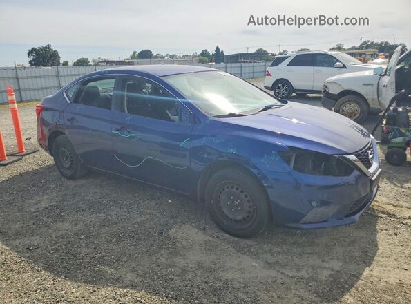 3N1AB7AP9GL665224 2016 NISSAN SENTRA Blue Przód prawy