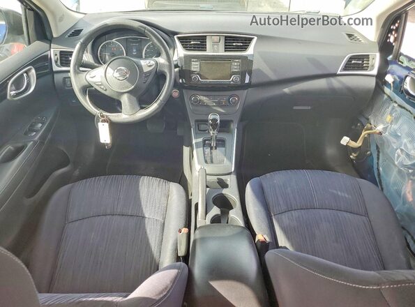 3N1AB7AP9GL665224 2016 NISSAN SENTRA Blue Widok deski rozdzielczej