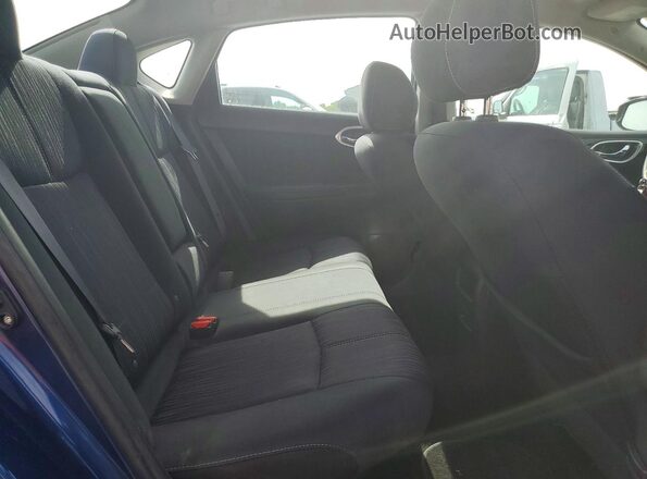 3N1AB7AP9GL665224 2016 NISSAN SENTRA Blue Widok tylnych siedzeń