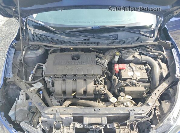 3N1AB7AP9GL665224 2016 NISSAN SENTRA Blue Widok wnętrza z tyłu