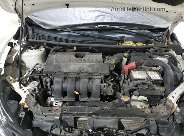 3N1AB7AP9GL679673 2016 NISSAN SENTRA White Widok wnętrza z tyłu