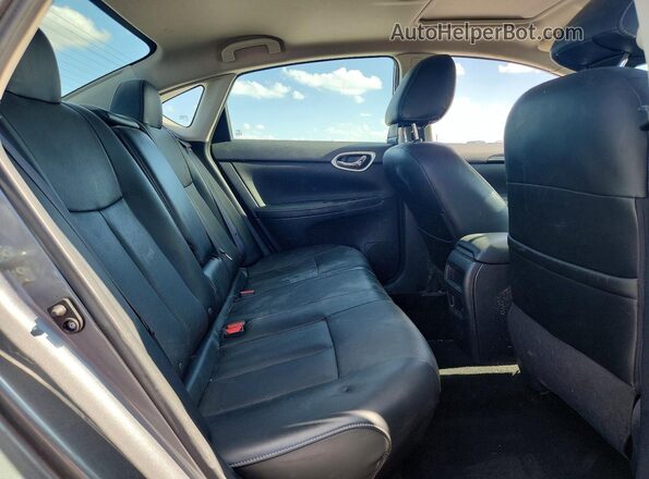 3N1AB7AP9GY213244 2016 NISSAN SENTRA Gray უკანა სავარძლების ხედი