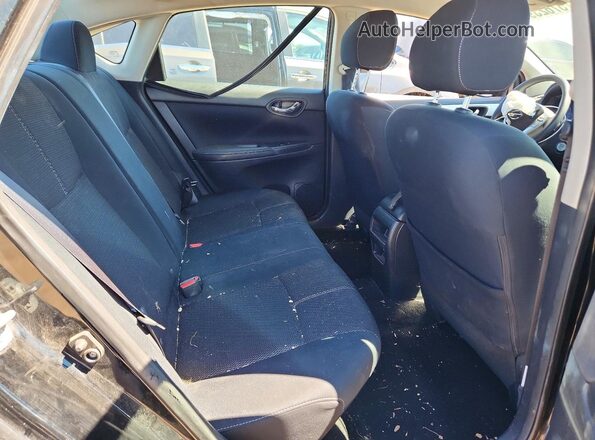 3N1AB7AP9GY216936 2016 NISSAN SENTRA Black Widok tylnych siedzeń