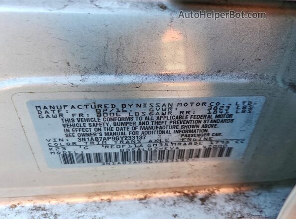 3N1AB7AP9GY233137 2016 NISSAN SENTRA Silver 