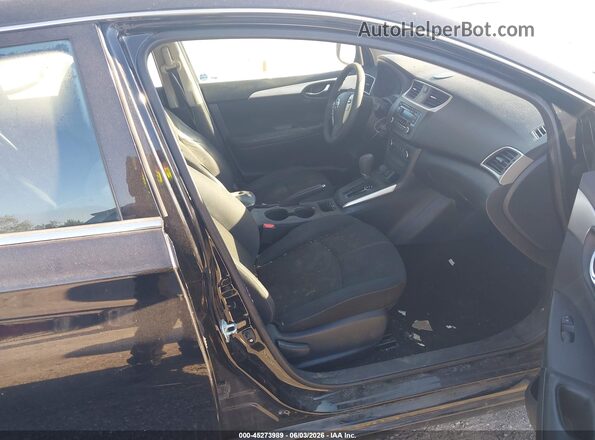 3N1AB7AP9GY296514 2016 NISSAN SENTRA Black Widok wnętrza z przodu