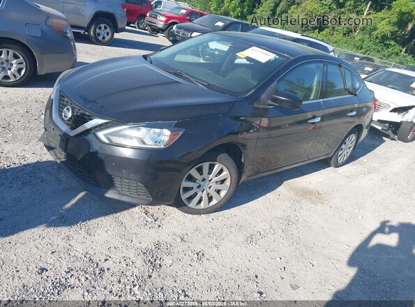 3N1AB7AP9GY296514 2016 NISSAN SENTRA Black Przód lewy