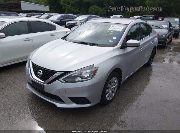 3N1AB7AP9GY314865 2016 NISSAN SENTRA Silver Front left