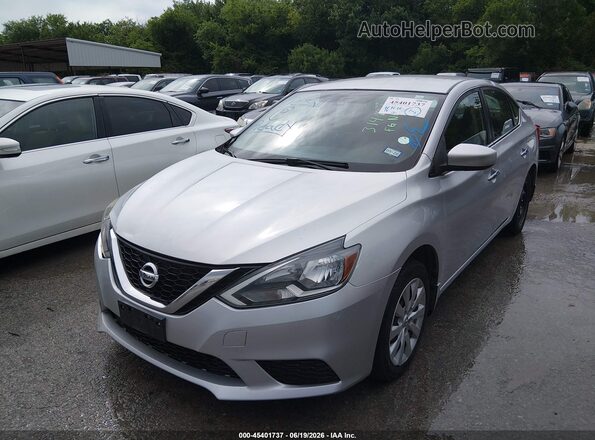 3N1AB7AP9GY314865 2016 NISSAN SENTRA Silver Front view