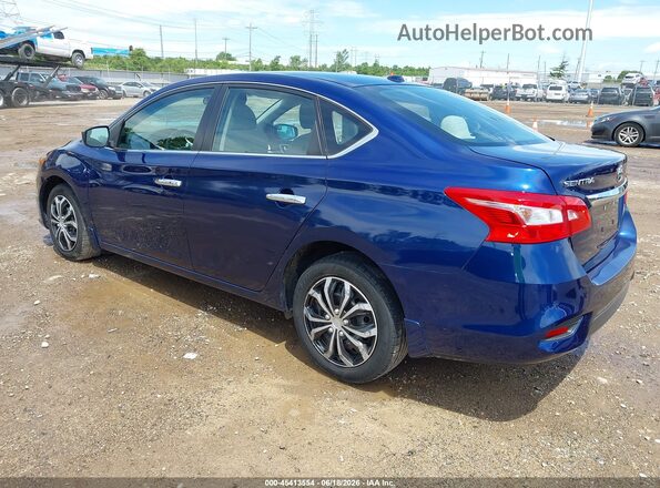 3N1AB7AP9GY317801 2016 NISSAN SENTRA Blue Rear left