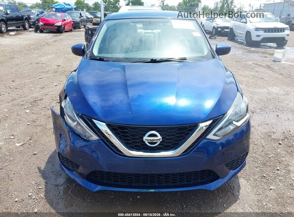 3N1AB7AP9GY317801 2016 NISSAN SENTRA Blue Instrument cluster view