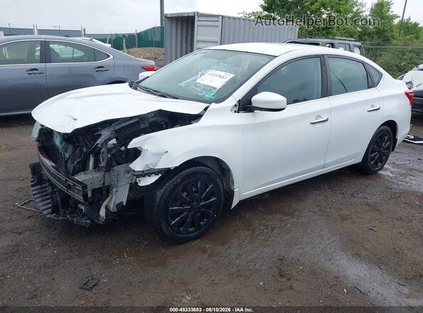3N1AB7AP9GY321329 2016 NISSAN SENTRA Белый Передняя левая четверть