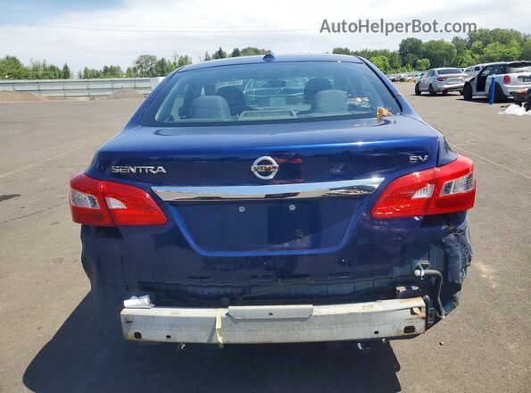 3N1AB7AP9GY330726 2016 NISSAN SENTRA Blue უკანა ხედი