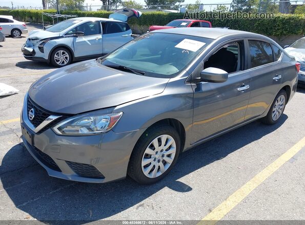 3N1AB7AP9HL662826 2017 NISSAN SENTRA Gray Front left