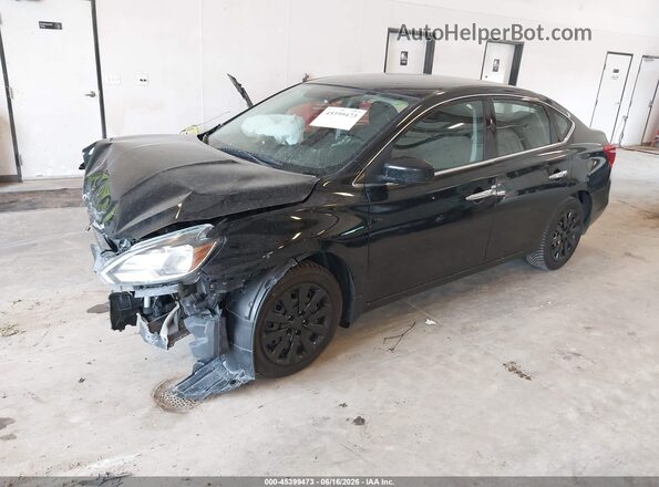 3N1AB7AP9HY219627 2017 NISSAN SENTRA Black Front left
