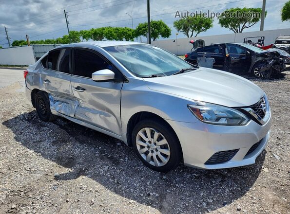 3N1AB7AP9HY220356 2017 NISSAN SENTRA Silver Przód prawy
