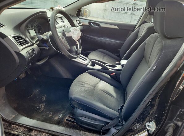 3N1AB7AP9HY236928 2017 NISSAN SENTRA Black Front interior view