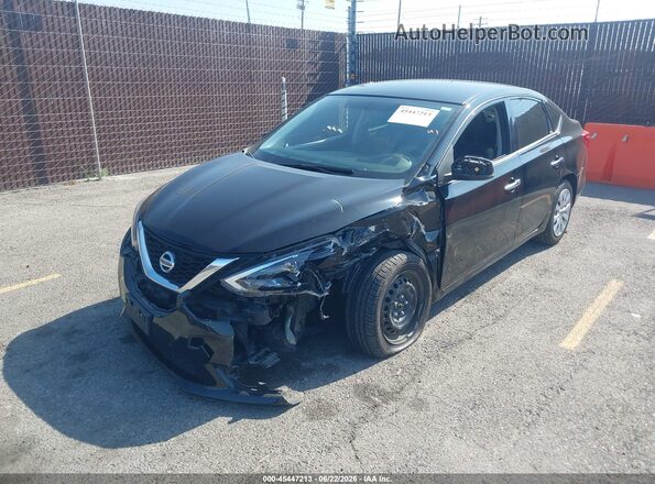 3N1AB7AP9HY257648 2017 NISSAN SENTRA Black Przód lewy