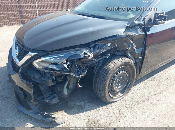 3N1AB7AP9HY257648 2017 NISSAN SENTRA Black Widok z przodu