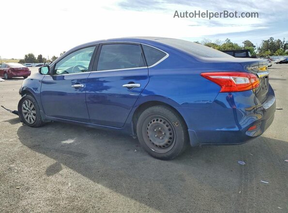 3N1AB7AP9HY275874 2017 NISSAN SENTRA Синий Задняя левая четверть