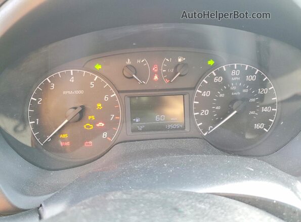 3N1AB7AP9HY275874 2017 NISSAN SENTRA Синий Вид щитка приборов