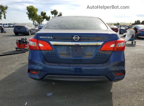 3N1AB7AP9HY275874 2017 NISSAN SENTRA Синий Вид сзади