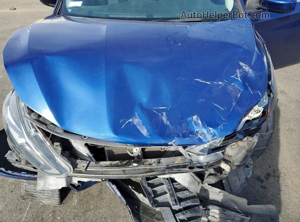 3N1AB7AP9HY275874 2017 NISSAN SENTRA Синий Вид задней части салона