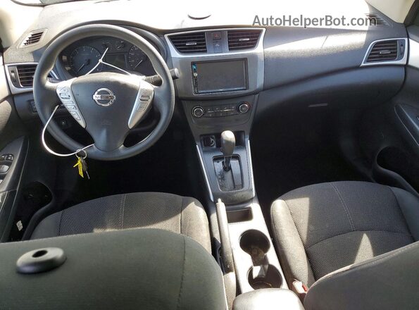 3N1AB7AP9HY275874 2017 NISSAN SENTRA Синий Вид панели приборов