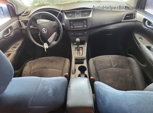 3N1AB7AP9HY292352 2017 NISSAN SENTRA Silver Widok deski rozdzielczej