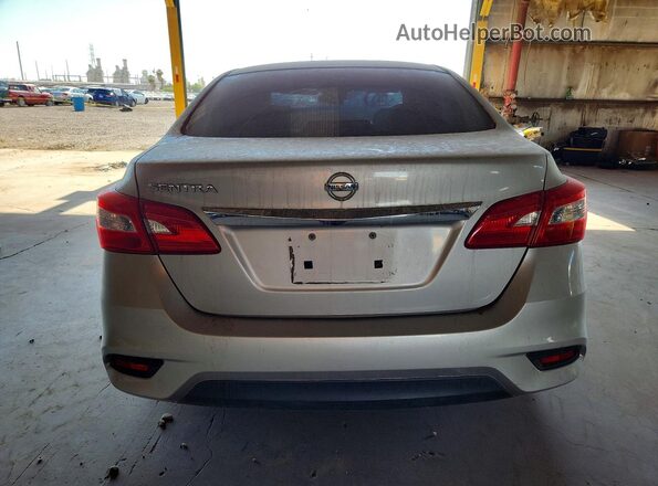 3N1AB7AP9HY292352 2017 NISSAN SENTRA Silver Widok z tyłu