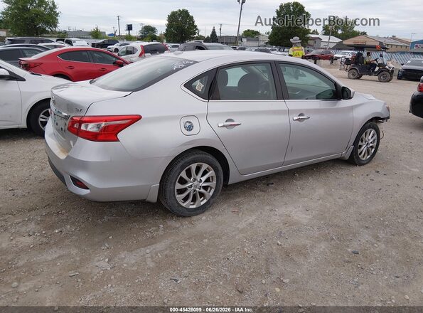3N1AB7AP9HY305939 2017 NISSAN SENTRA Серебряный Задняя правая четверть