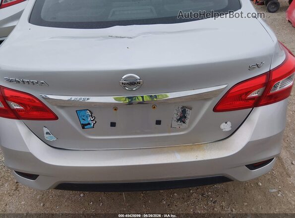 3N1AB7AP9HY305939 2017 NISSAN SENTRA Серебряный Панорамный вид салона 360°