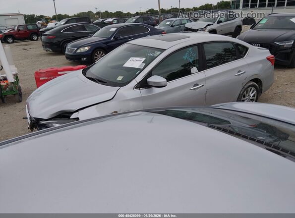 3N1AB7AP9HY305939 2017 NISSAN SENTRA Серебряный Передняя левая четверть