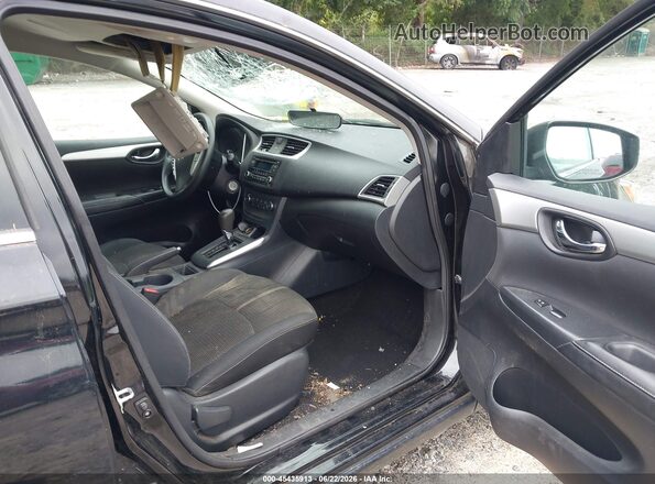 3N1AB7AP9HY327830 2017 NISSAN SENTRA Black წინა სალონის ხედი