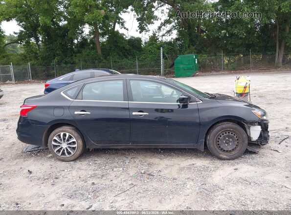 3N1AB7AP9HY327830 2017 NISSAN SENTRA Black უკანა სალონის ხედი