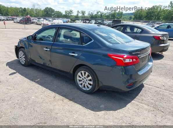 3N1AB7AP9HY328508 2017 NISSAN SENTRA Blue უკანა მარცხენა
