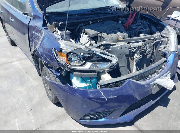 3N1AB7AP9HY332638 2017 NISSAN SENTRA Blue Դիմացի տեսք
