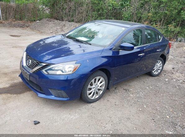 3N1AB7AP9HY337385 2017 NISSAN SENTRA Blue Vista tres cuartos delantera izquierda