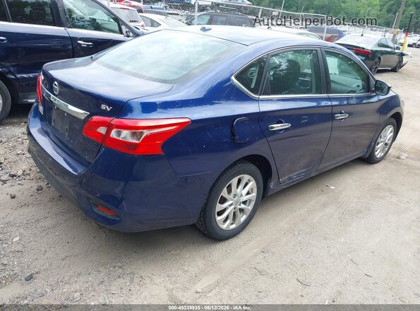 3N1AB7AP9HY337385 2017 NISSAN SENTRA Blue Trasero derecho