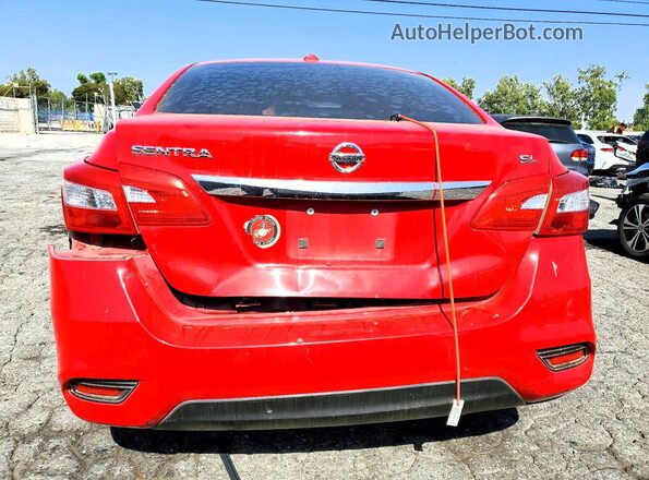 3N1AB7AP9HY410934 2017 NISSAN SENTRA Red Widok z tyłu